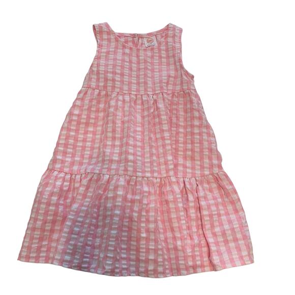Wonder Nation Pink Gingham and Blue Chambray Dresses - Picture 5 of 8